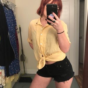 CUTE vintage Austrian button up with rose accents!